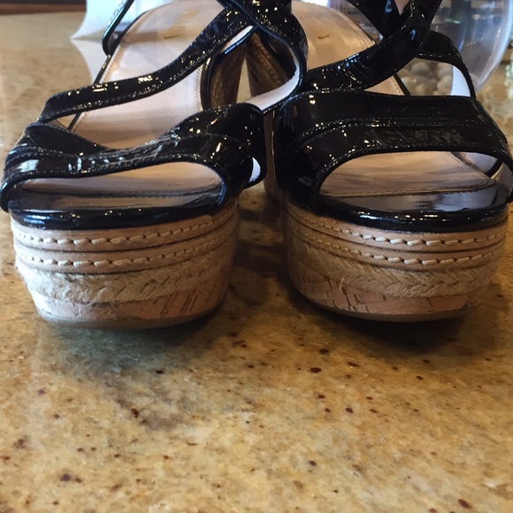 Prada strappy cork wedge platform sandal - Picture 4 of 6